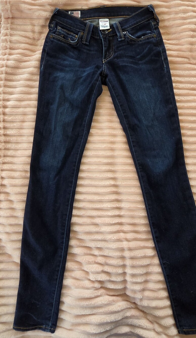 True Religion Women's Dark Indigo Skinny Jeans